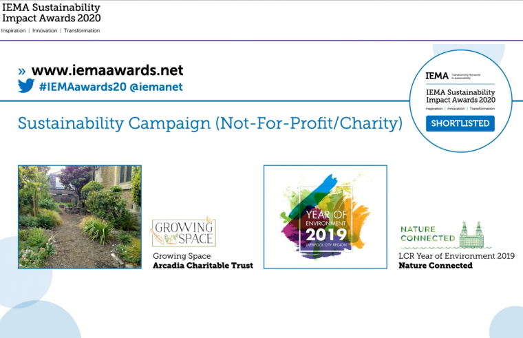 Sustainability Campaign Shortlisted!