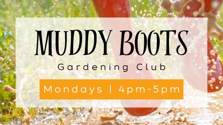 Muddy Boots after school gardening club at Growing Space St. Helen's on Mondays 4pm to 5pm.