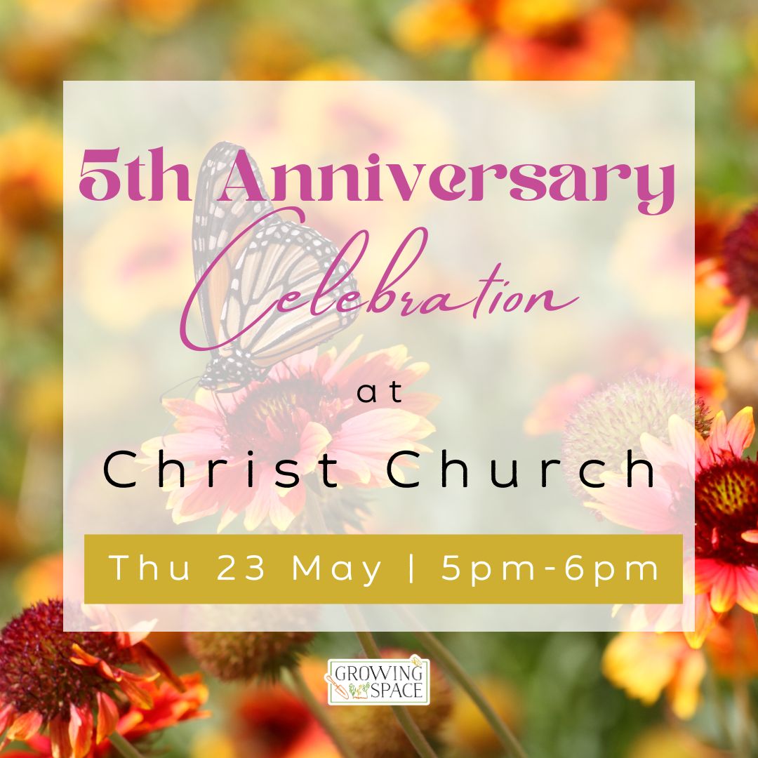 5th Anniversary Celebration at Christ Church, Thursday 23rd May from 5pm to 6pm